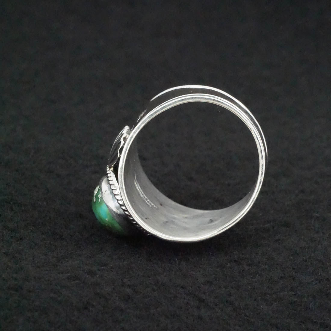 Derrick Gordon Turquoise & Sterling Silver Ring Sz. 11