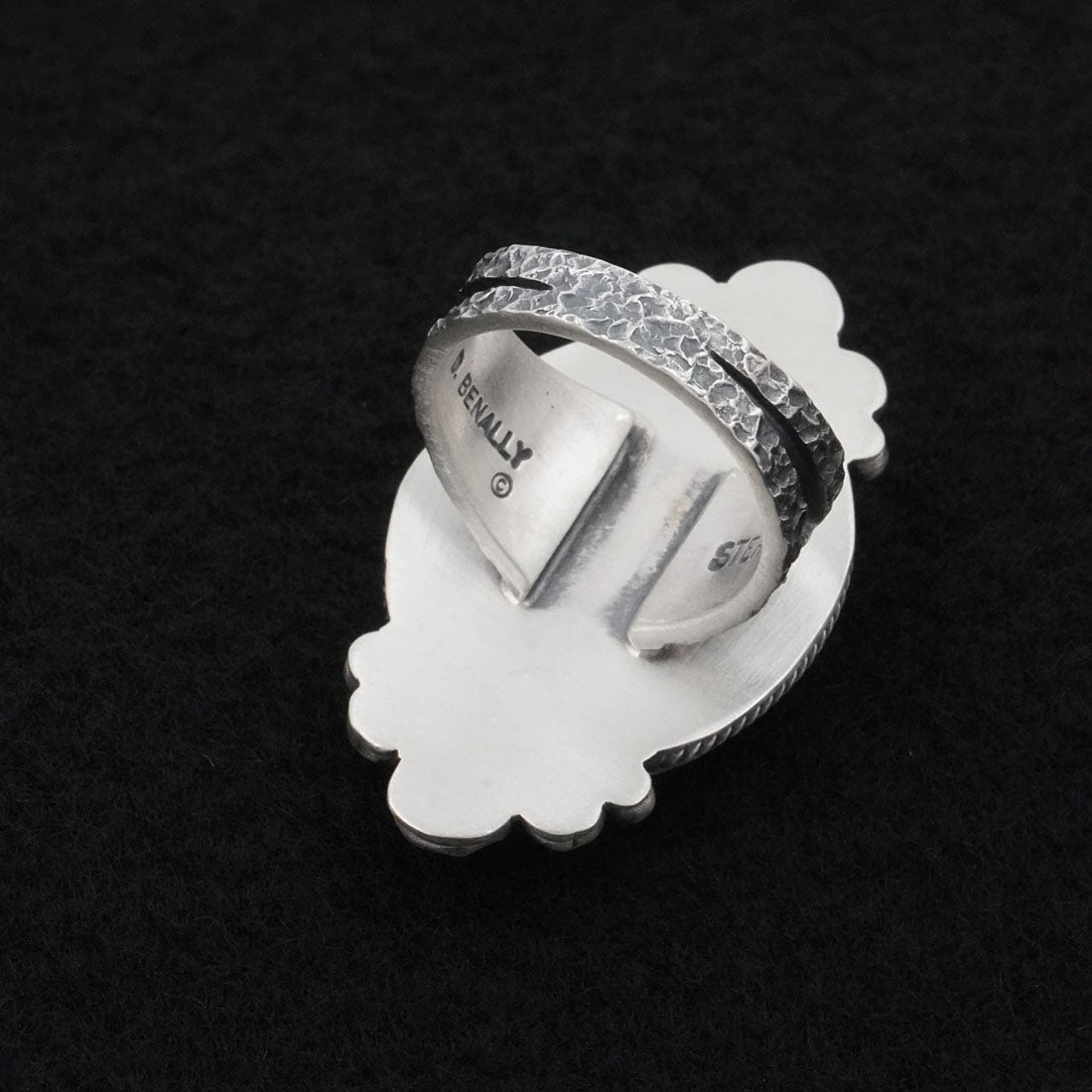 Daniel Benally Turquoise & Sterling Silver Ring Size 6.5