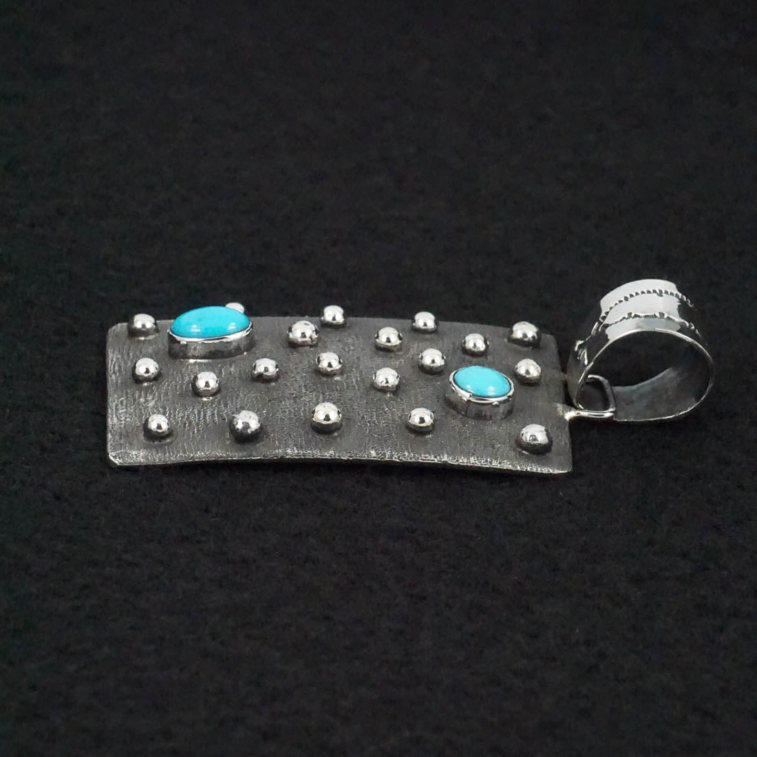 Ernest Rangel Turquoise & Sterling Silver Pendant