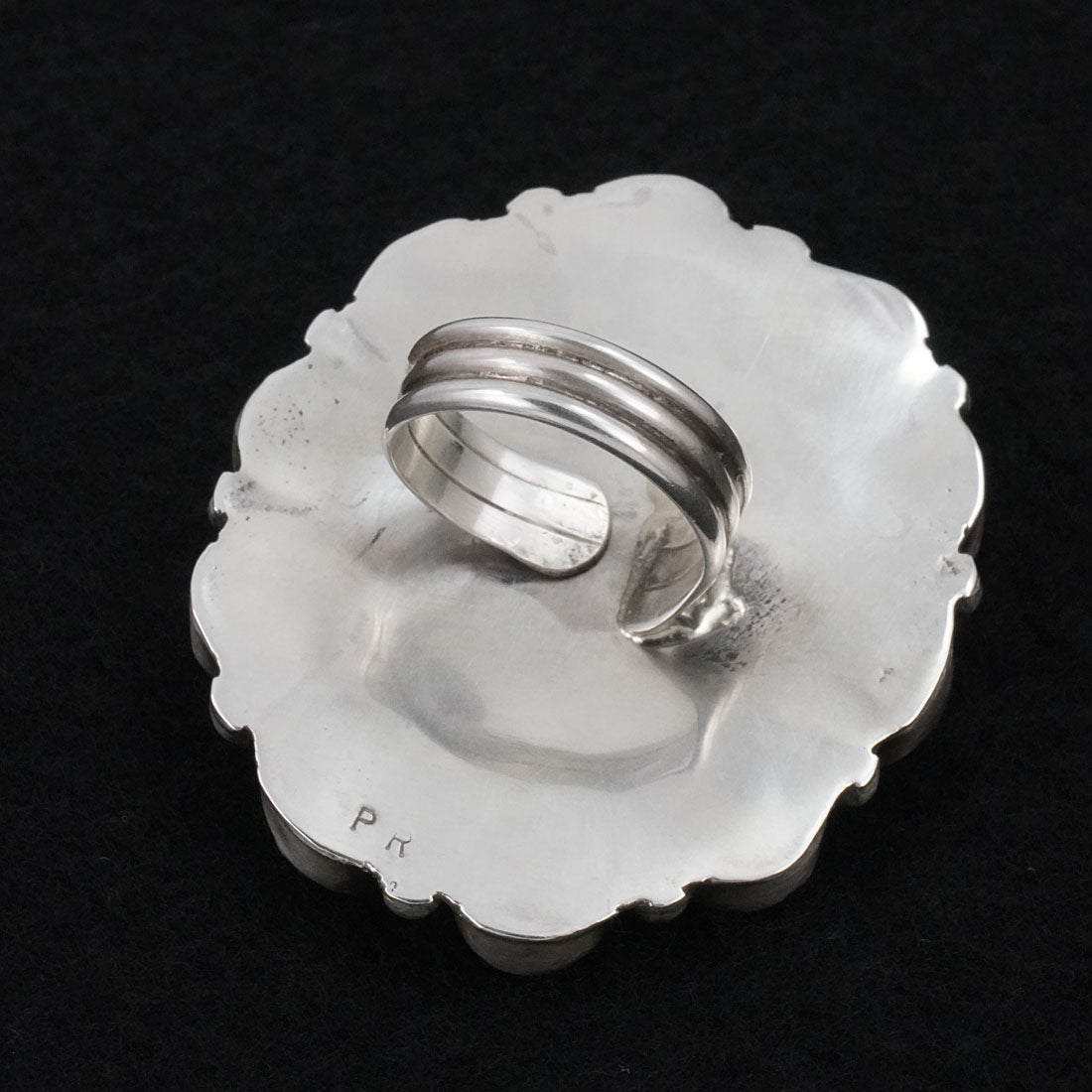 Priscilla Reeder Multi Stone & Sterling Silver Ring Size Adj