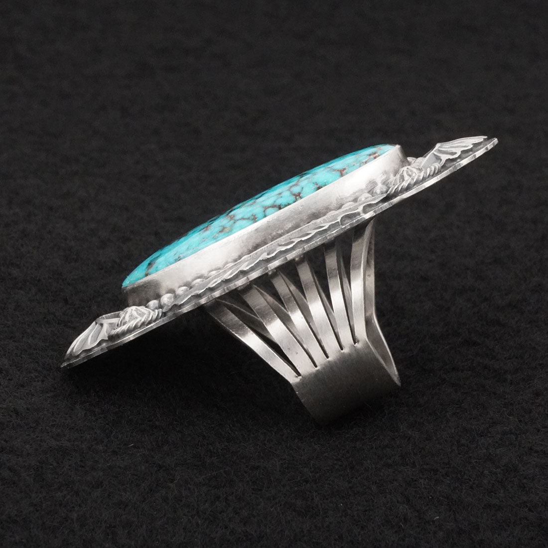 Randy Boyd Turquoise & Sterling Silver Ring Size 6.5