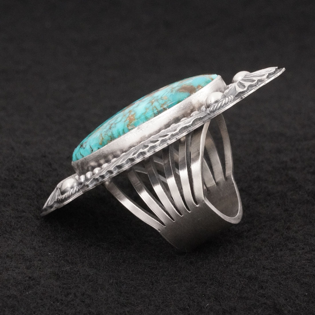 Randy Boyd Turquoise & Sterling Silver Ring Size 6.5