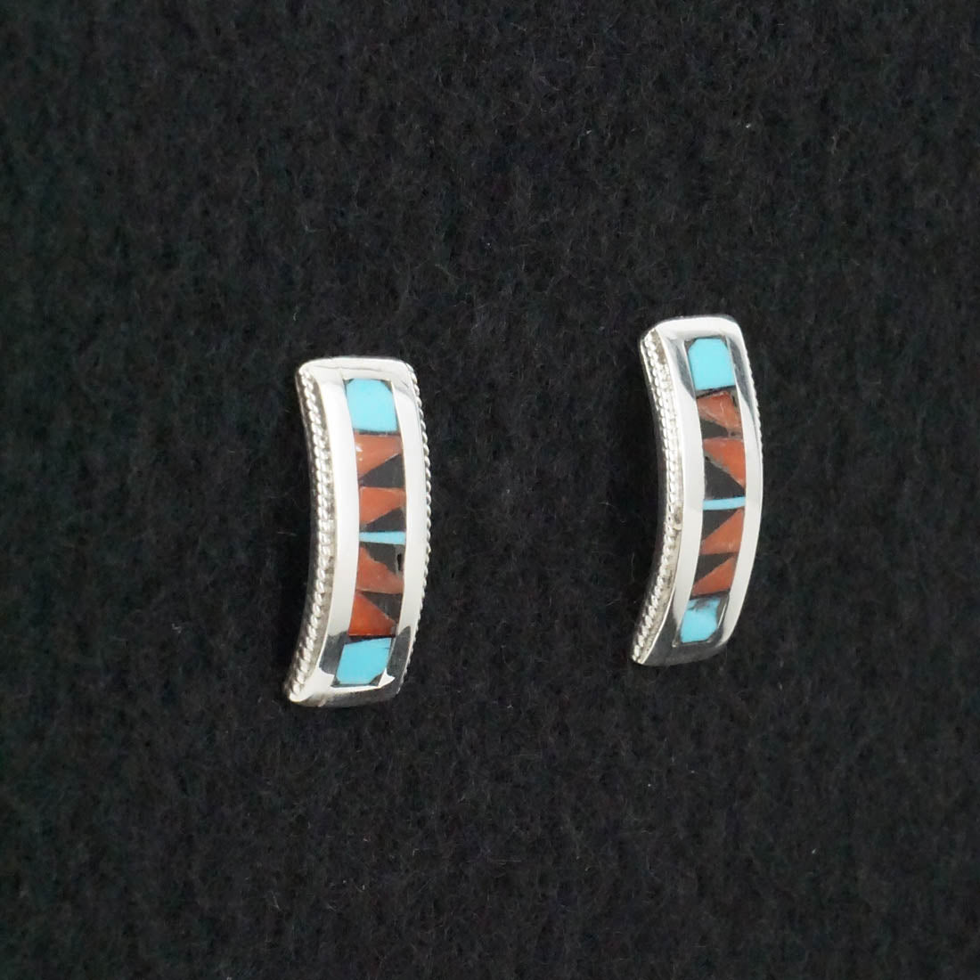 Phil Weahkee Multi-Stone & Sterling Silver Earrings