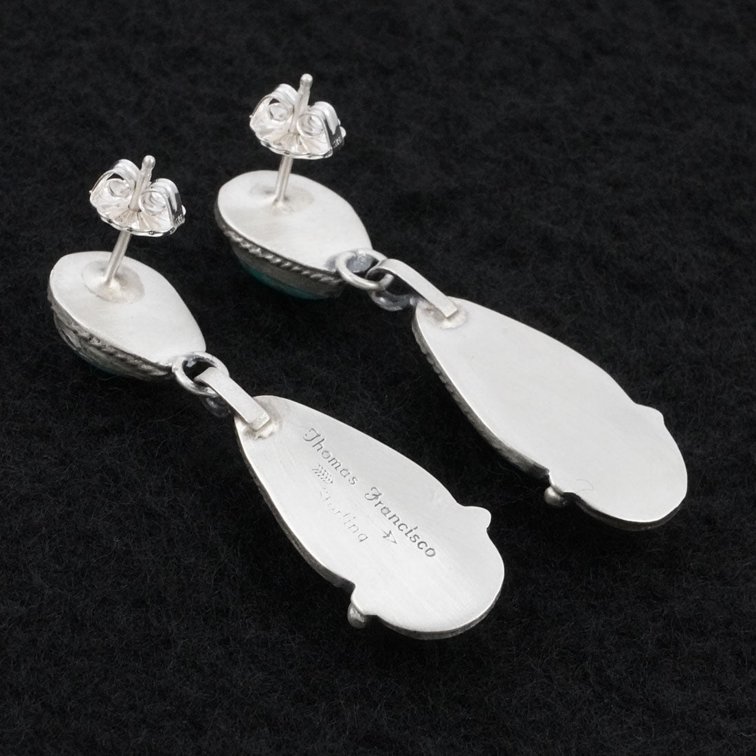 Thomas Francisco Turquoise & Sterling Silver Earrings