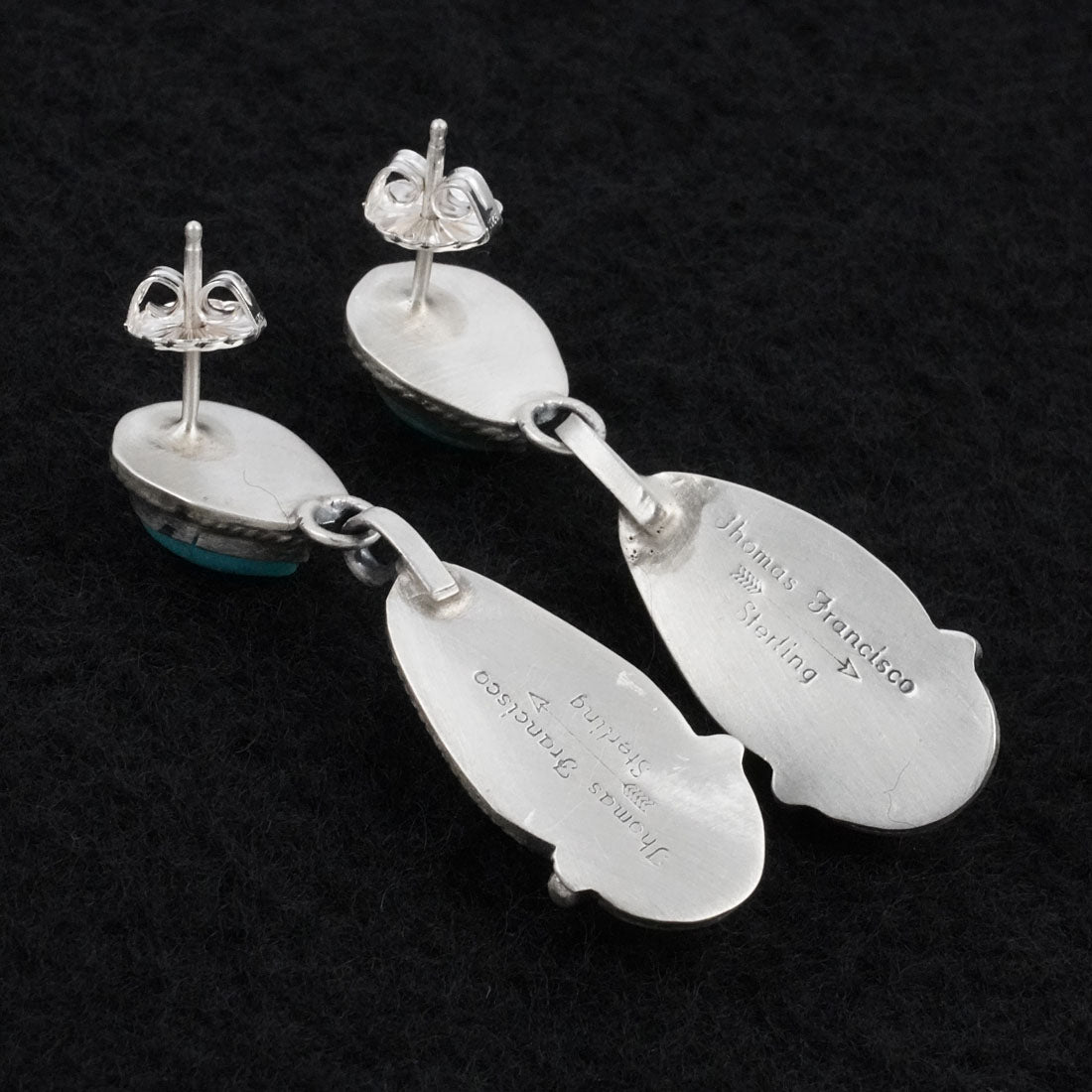 Thomas Francisco Turquoise & Sterling Silver Earrings