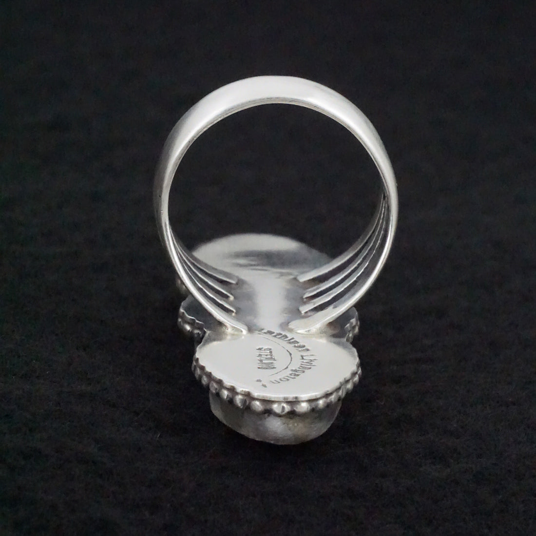 Kathleen Livingston Turquoise & Sterling Silver Ring Size 8