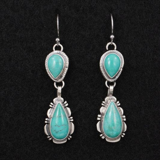 Thomas Francisco Turquoise & Sterling Silver Earrings