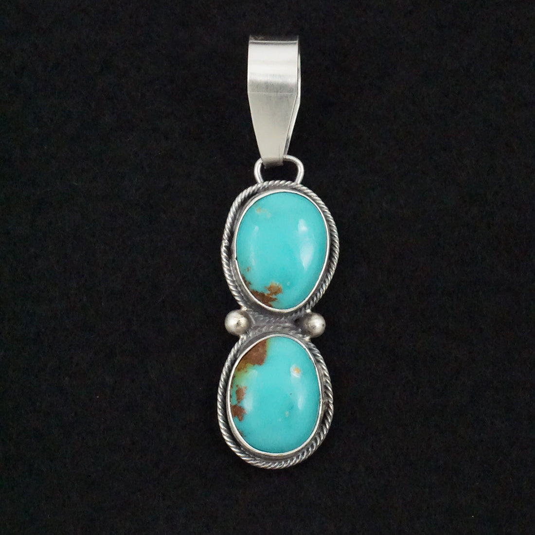 Danny Henio Turquoise & Sterling Silver Pendant