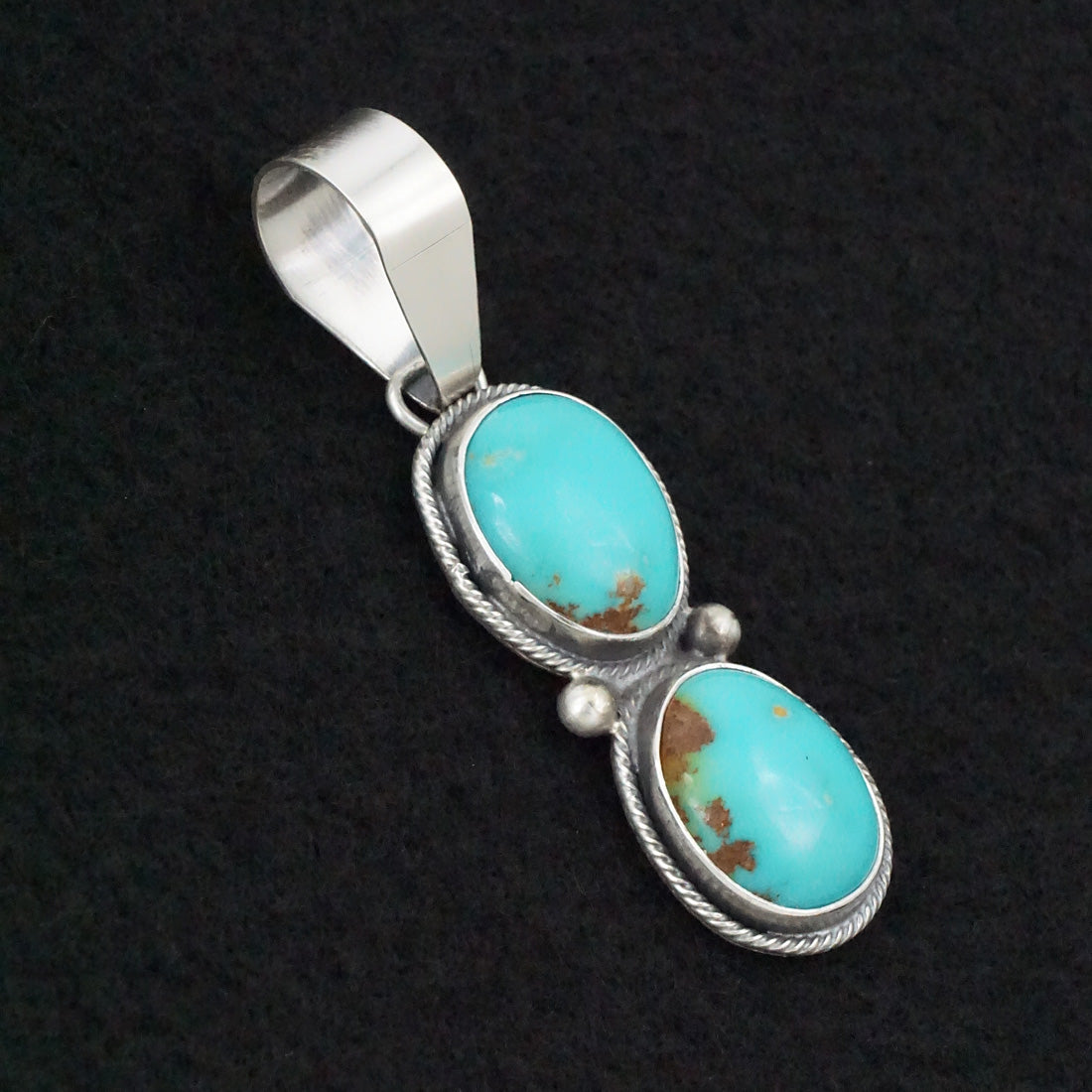 Danny Henio Turquoise & Sterling Silver Pendant