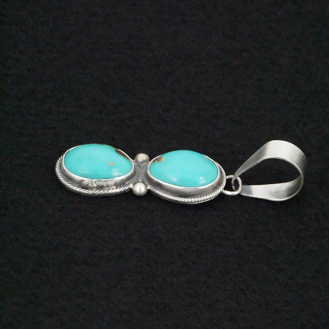 Danny Henio Turquoise & Sterling Silver Pendant
