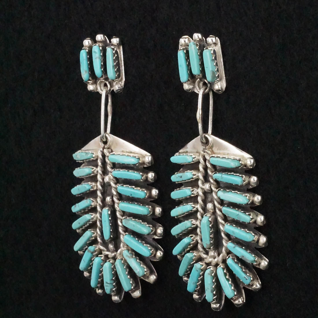 Geraldine Faber Turquoise & Sterling Silver Earrings