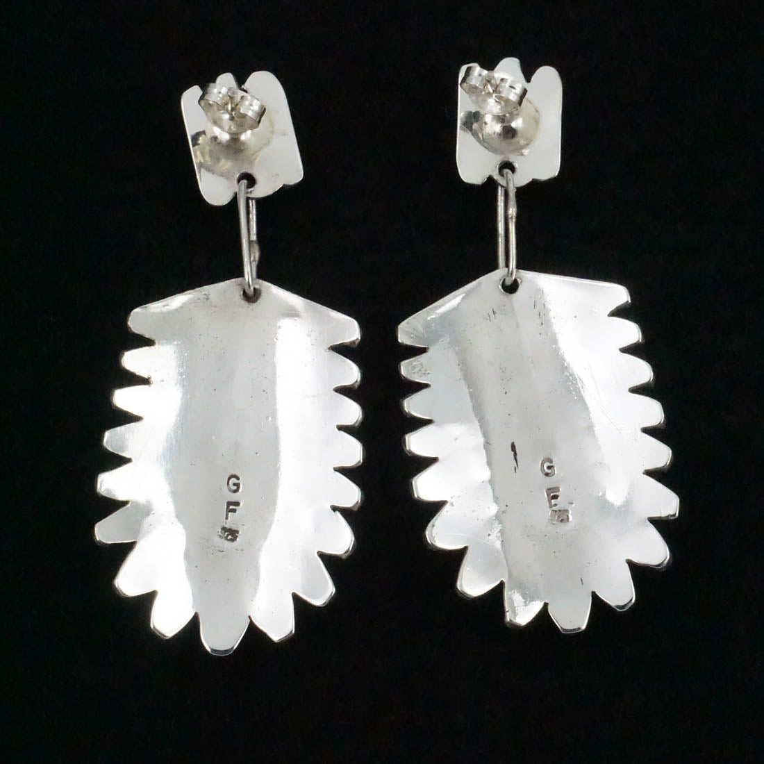 Geraldine Faber Turquoise & Sterling Silver Earrings