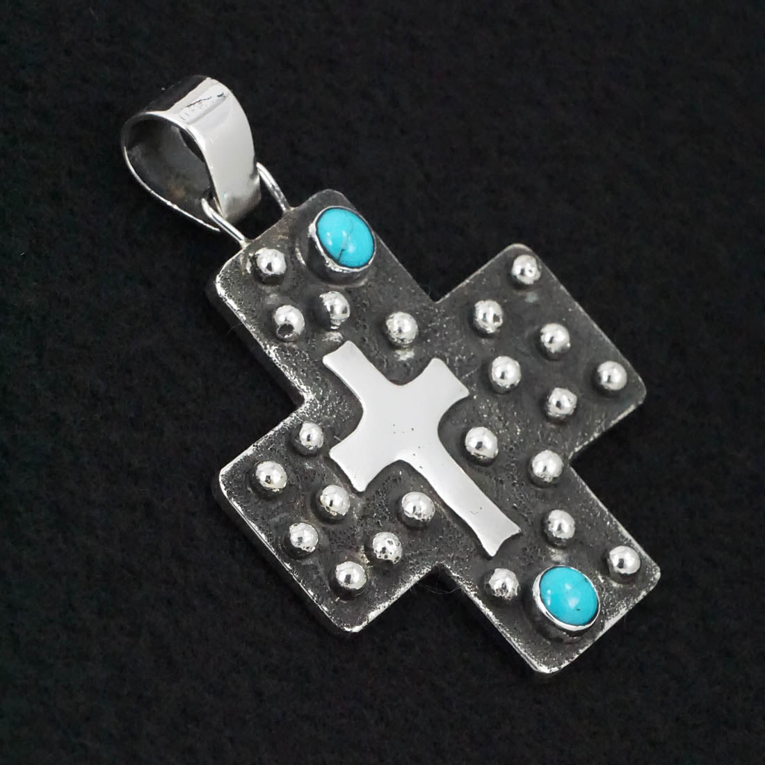 Ernest Rangel Turquoise & Sterling Silver Pendant