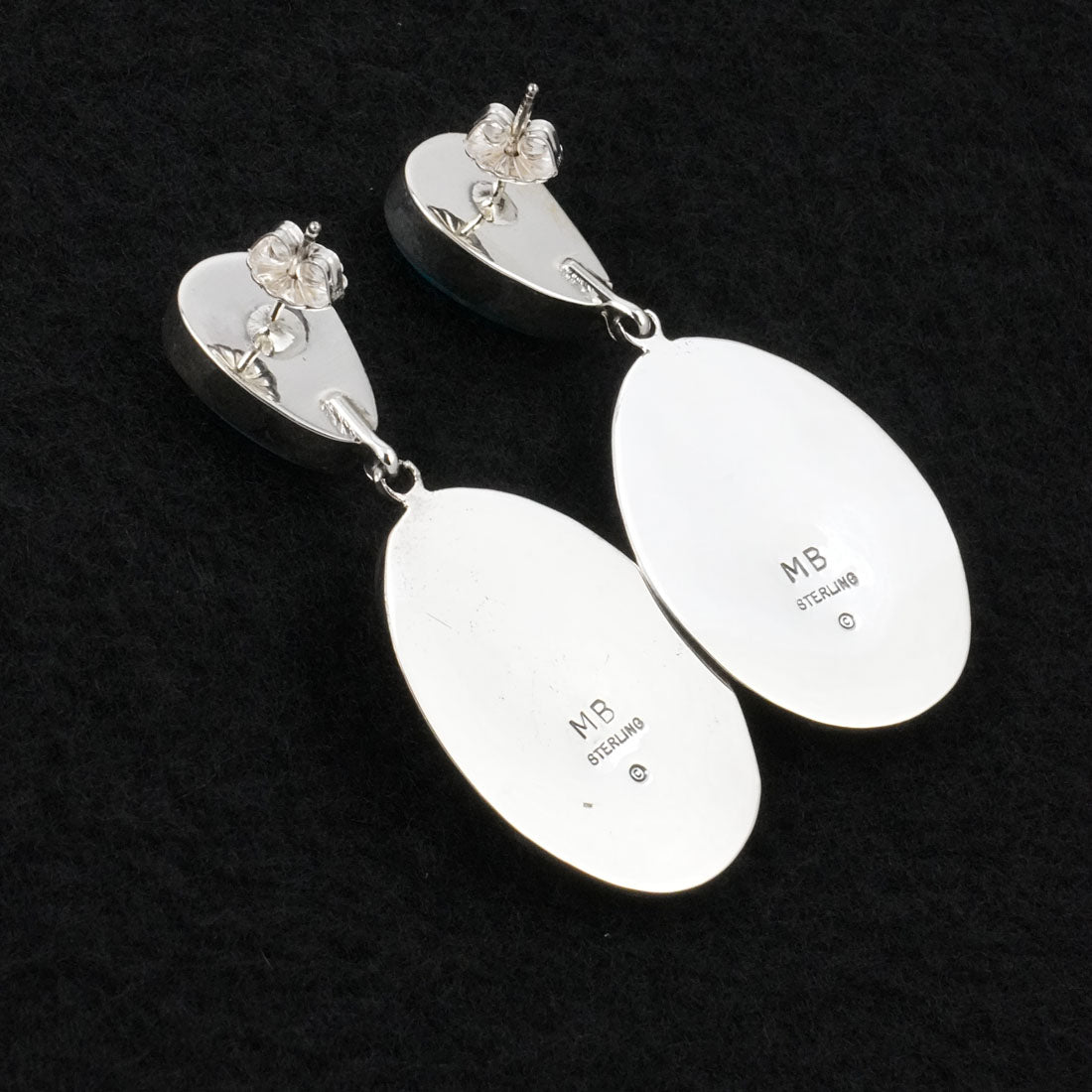 Marita Benally Turquoise & Sterling Silver Earrings