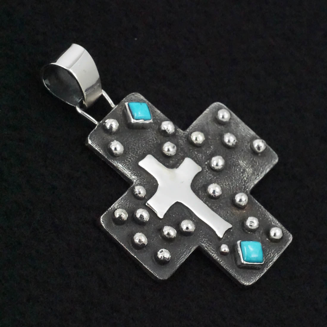 Ernest Rangel Turquoise & Sterling Silver Pendant