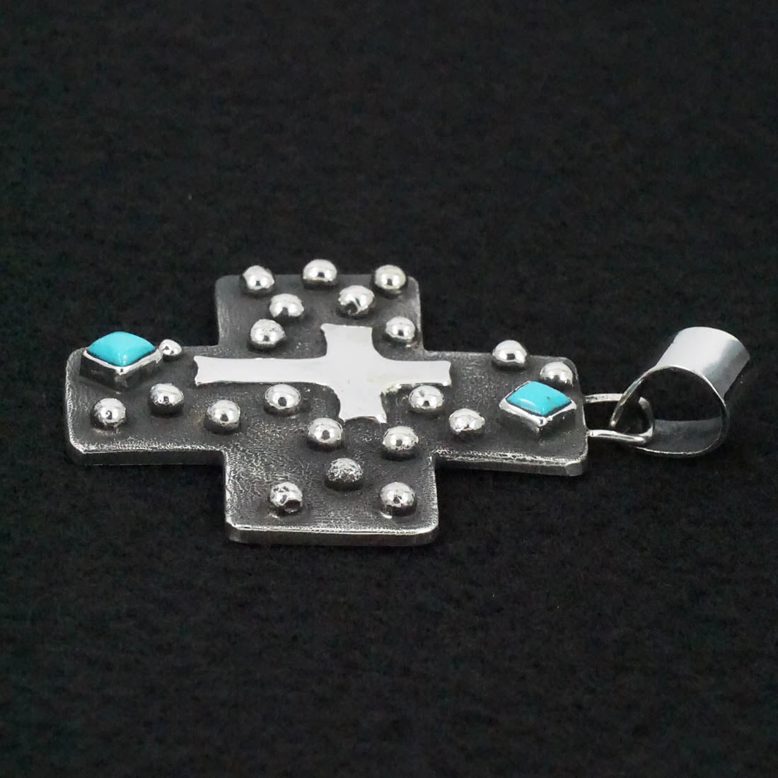 Ernest Rangel Turquoise & Sterling Silver Pendant