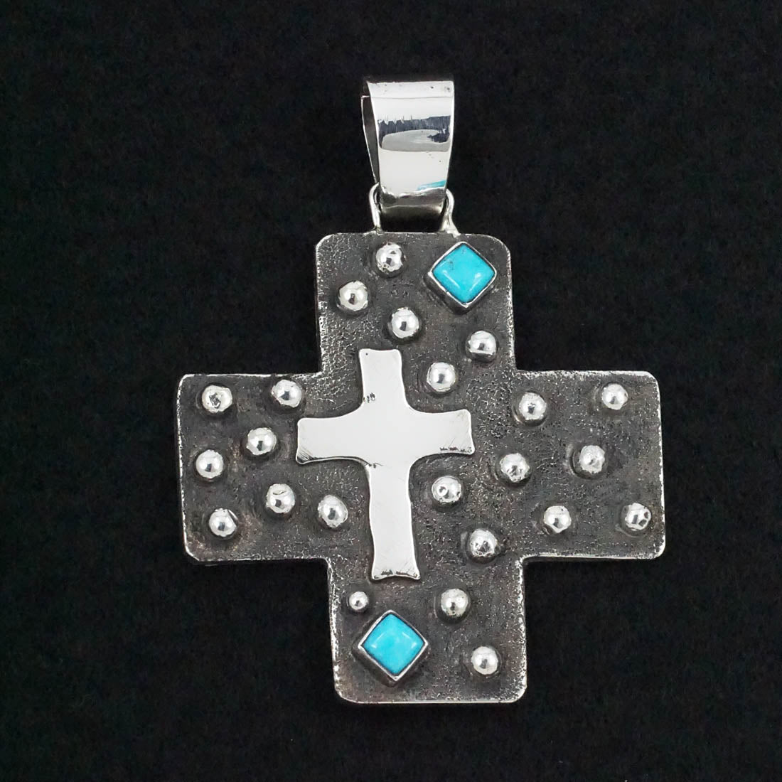 Ernest Rangel Turquoise & Sterling Silver Pendant