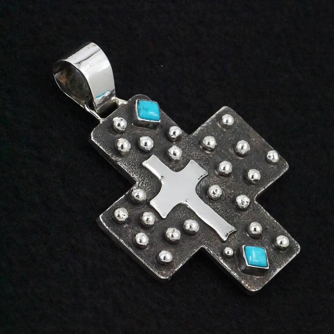 Ernest Rangel Turquoise & Sterling Silver Pendant