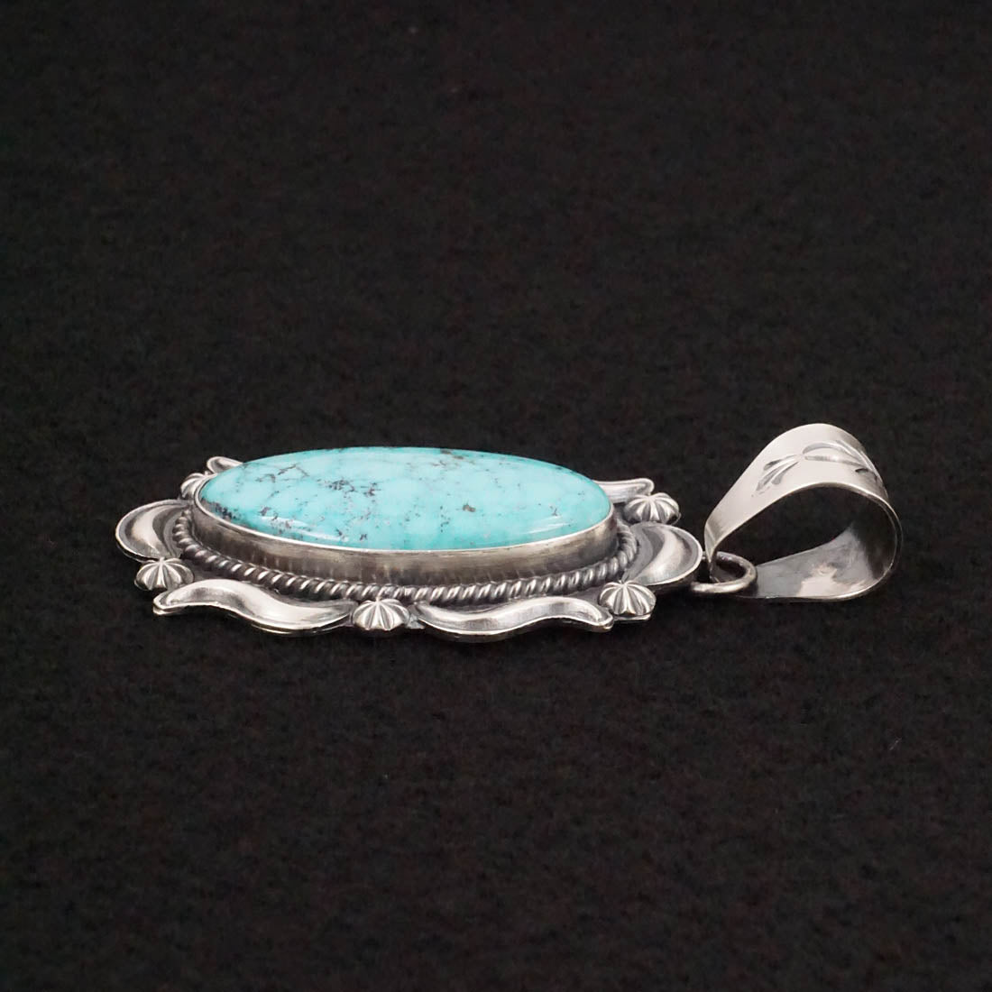 Raymond Delgarito Turquoise & Sterling Silver Pendant