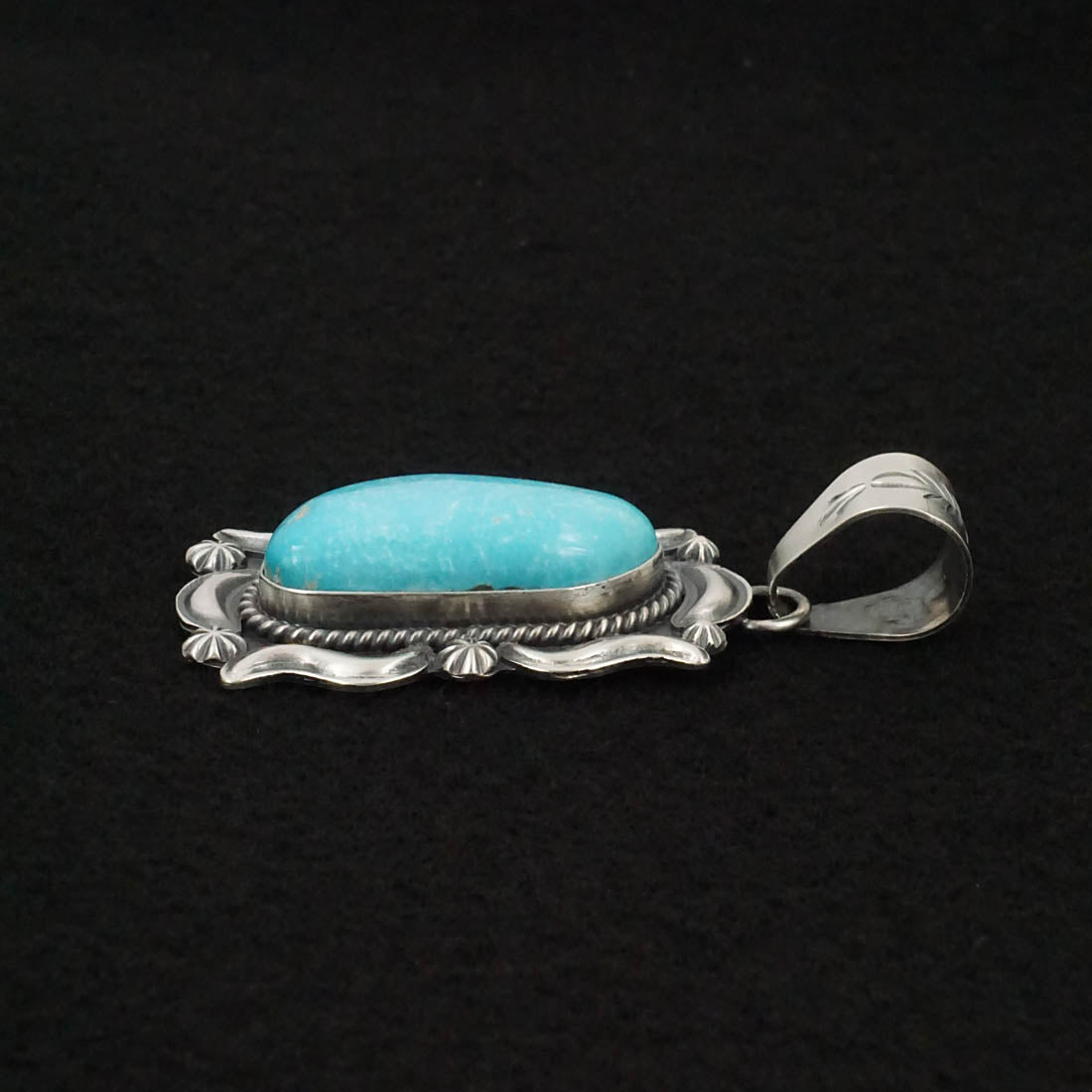 Raymond Delgarito Turquoise & Sterling Silver Pendant