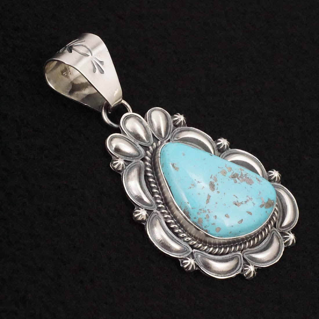 Raymond Delgarito Turquoise & Sterling Silver Pendant
