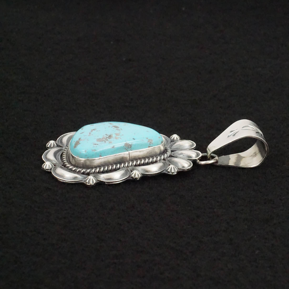 Raymond Delgarito Turquoise & Sterling Silver Pendant