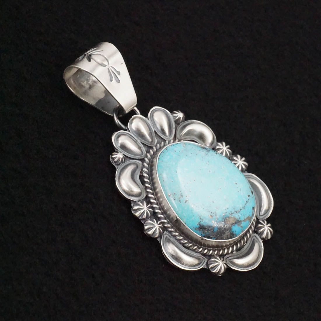 Raymond Delgarito Turquoise & Sterling Silver Pendant