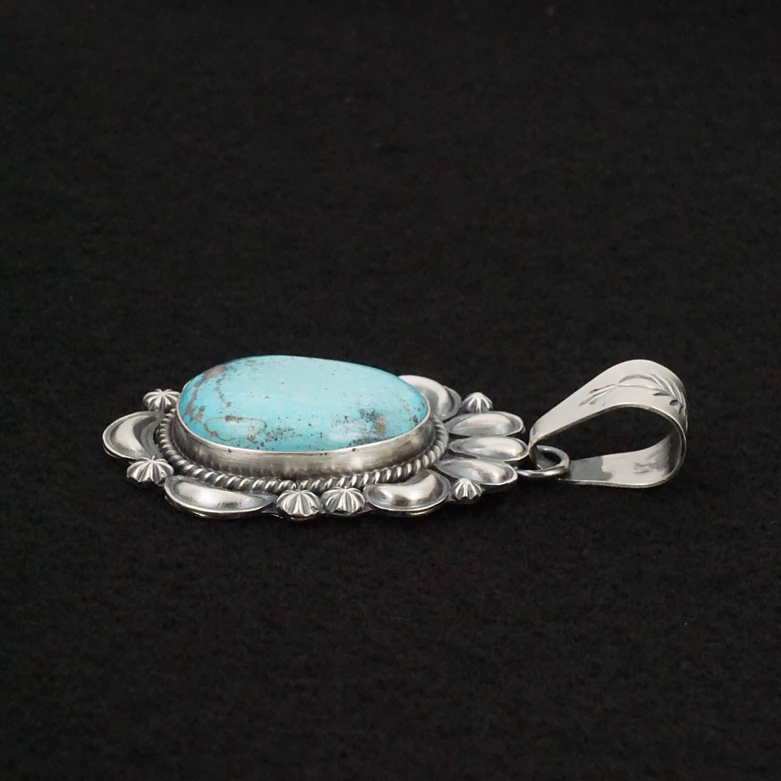 Raymond Delgarito Turquoise & Sterling Silver Pendant