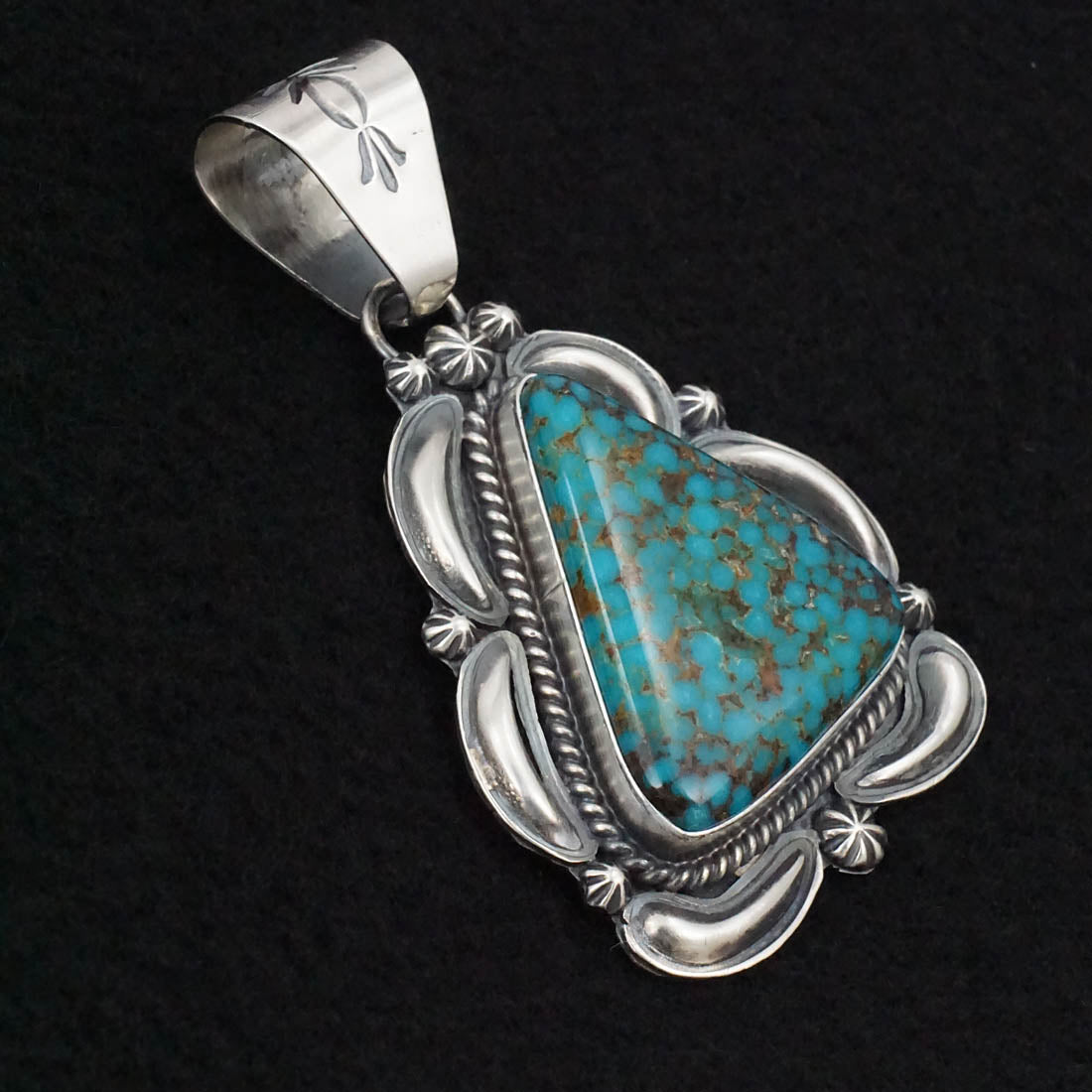 Raymond Delgarito Turquoise & Sterling Silver Pendant