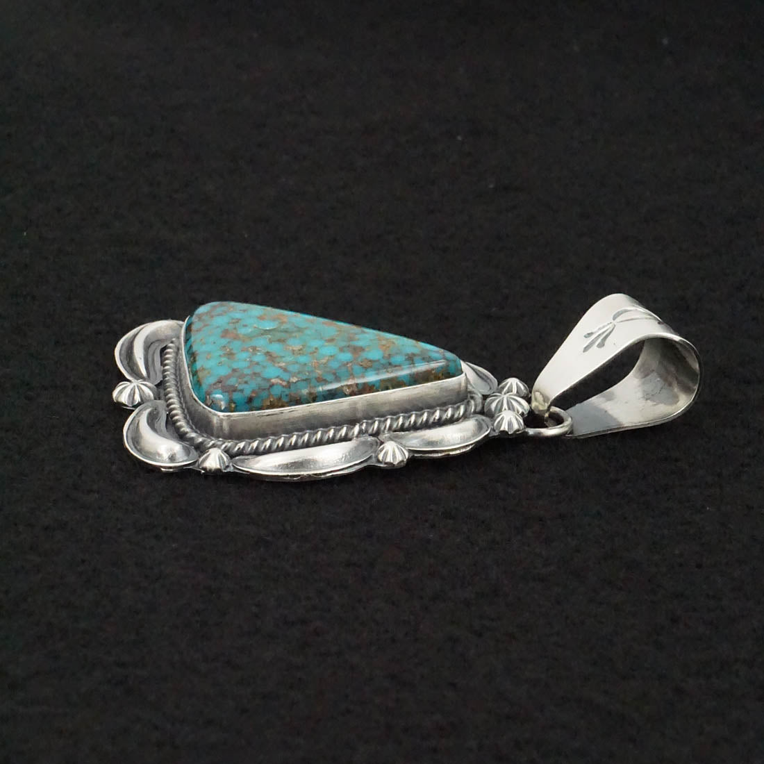Raymond Delgarito Turquoise & Sterling Silver Pendant