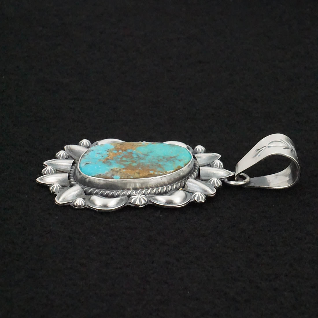 Raymond Delgarito Turquoise & Sterling Silver Pendant