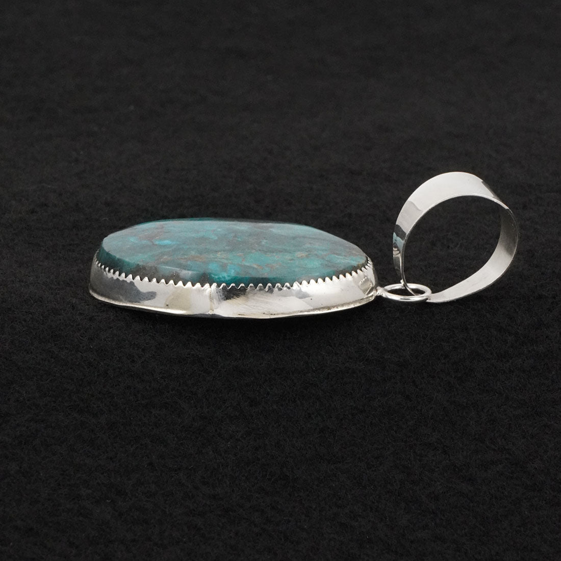 Leslie Nez Turquoise & Sterling Silver Pendant