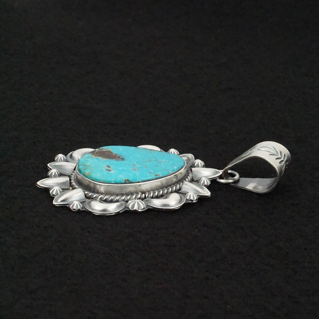 Raymond Delgarito Turquoise & Sterling Silver Pendant