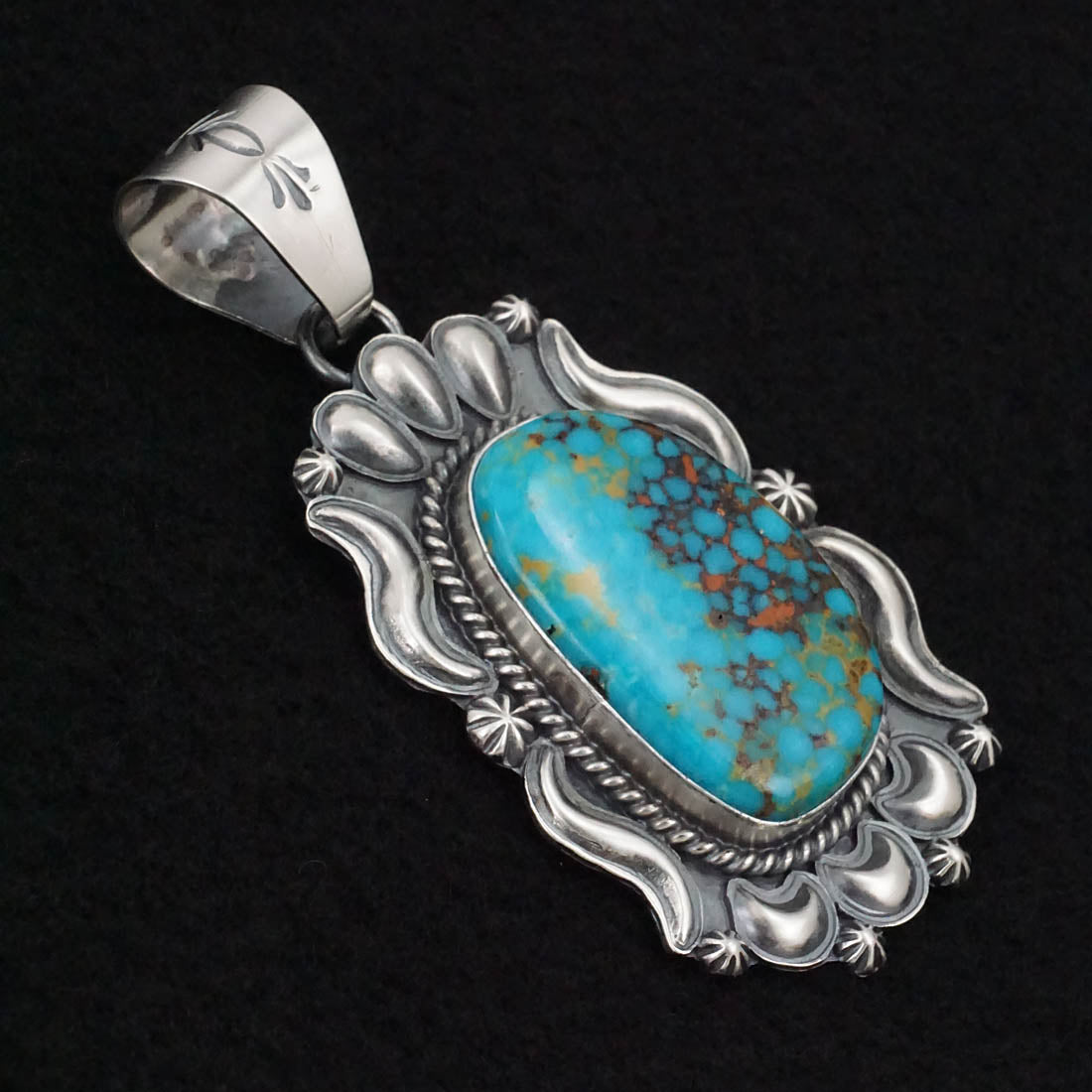 Raymond Delgarito Turquoise & Sterling Silver Pendant