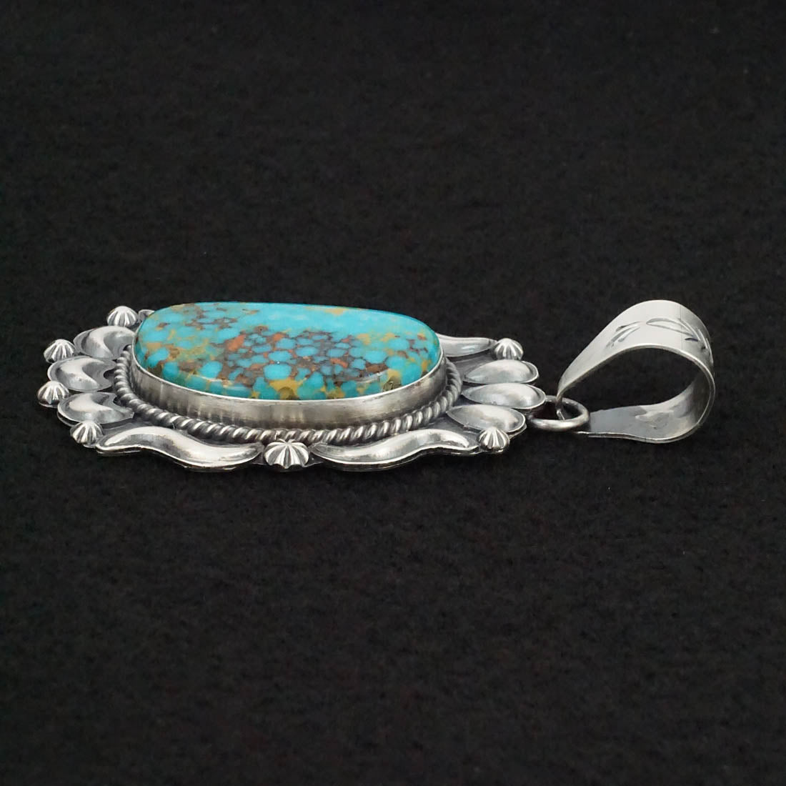 Raymond Delgarito Turquoise & Sterling Silver Pendant