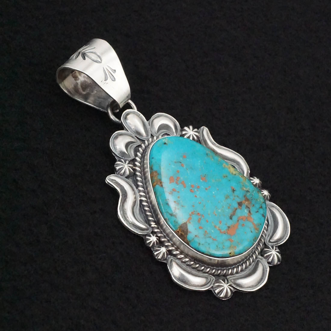 Raymond Delgarito Turquoise & Sterling Silver Pendant