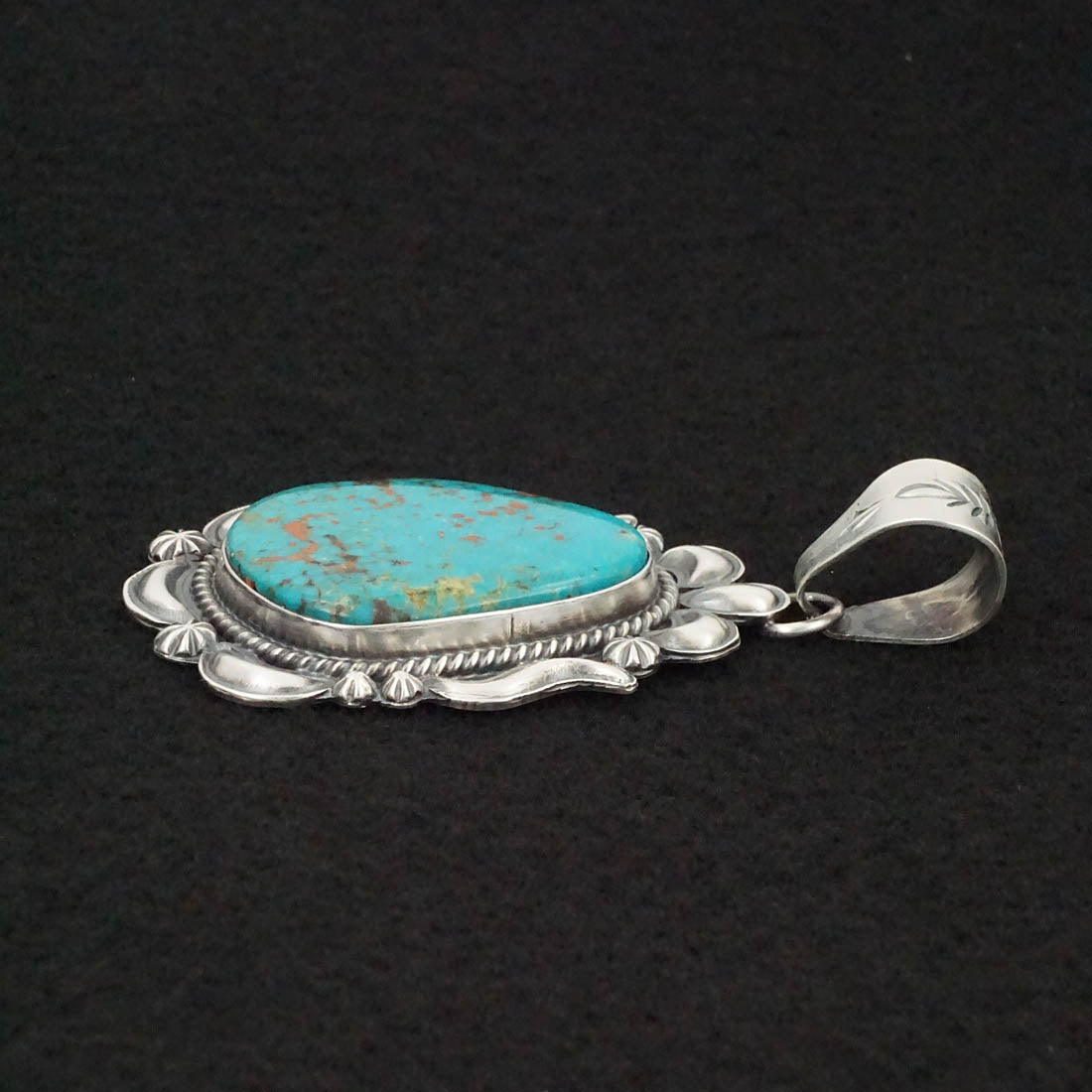 Raymond Delgarito Turquoise & Sterling Silver Pendant