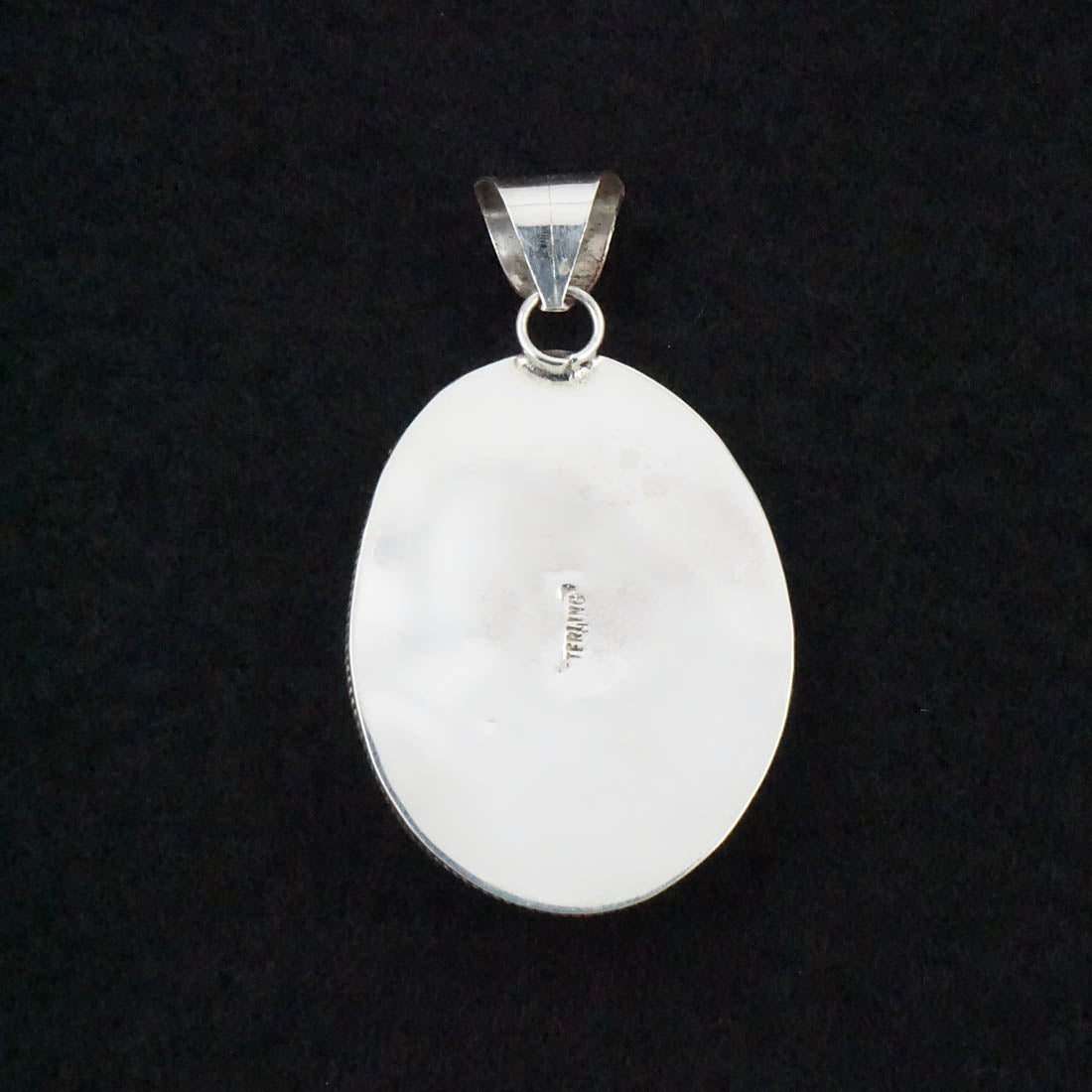 Ernest Hawthorne White Buffalo & Sterling Silver Pendant