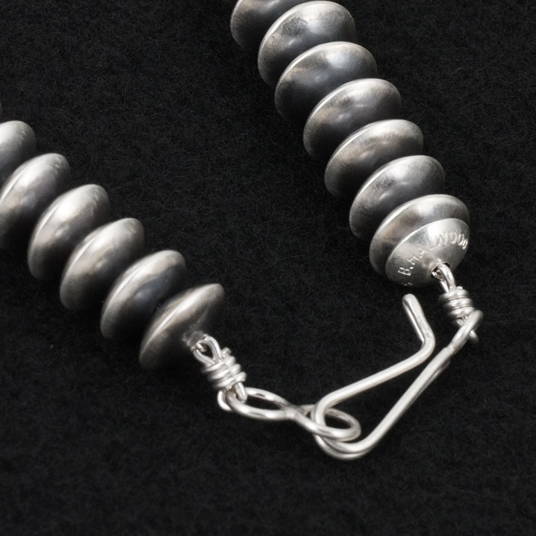 Bryannen Halwood Sterling Silver Navajo Pearl Necklace 16"