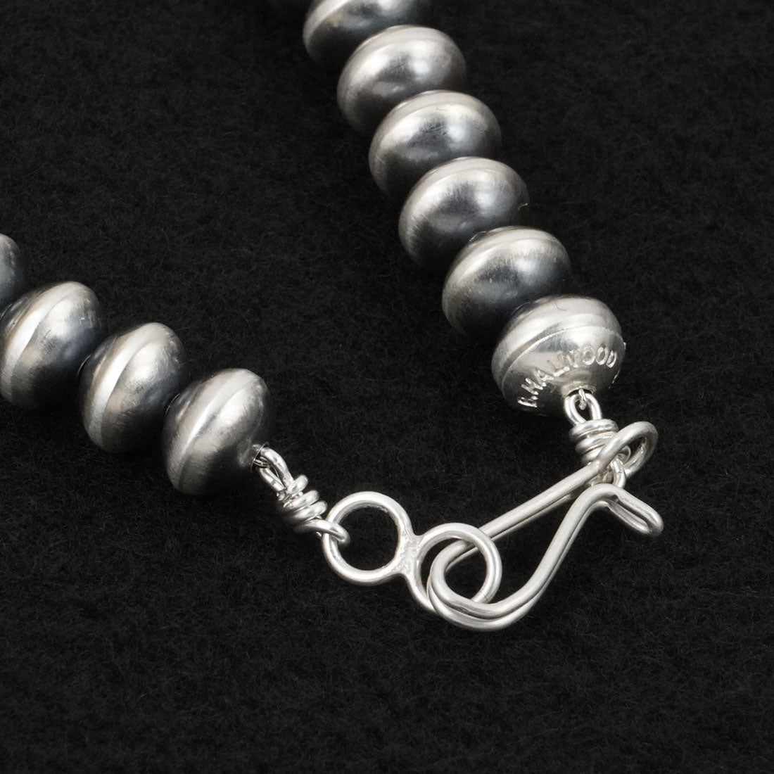 Bryannen Halwood Sterling Silver Navajo Pearl Necklace 16"