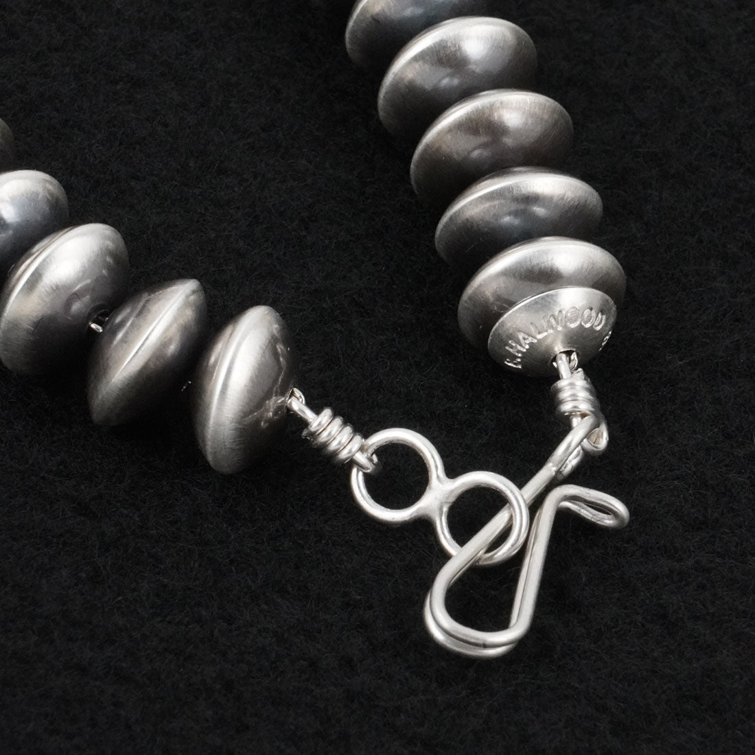 Bryannen Halwood Sterling Silver Navajo Pearl Necklace 16"