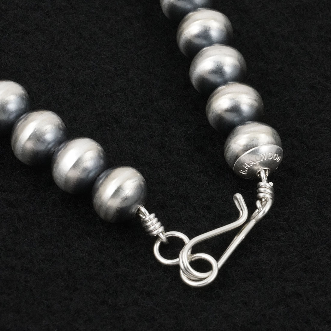Bryannen Halwood Sterling Silver Navajo Pearl Necklace 16"