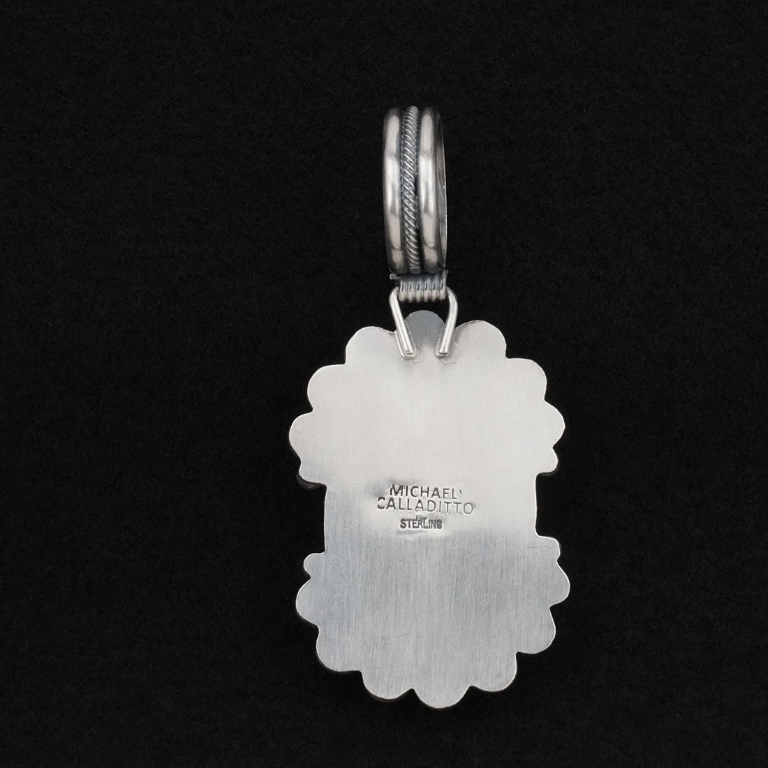 Michael Calladitto Turquoise & Sterling Silver Pendant