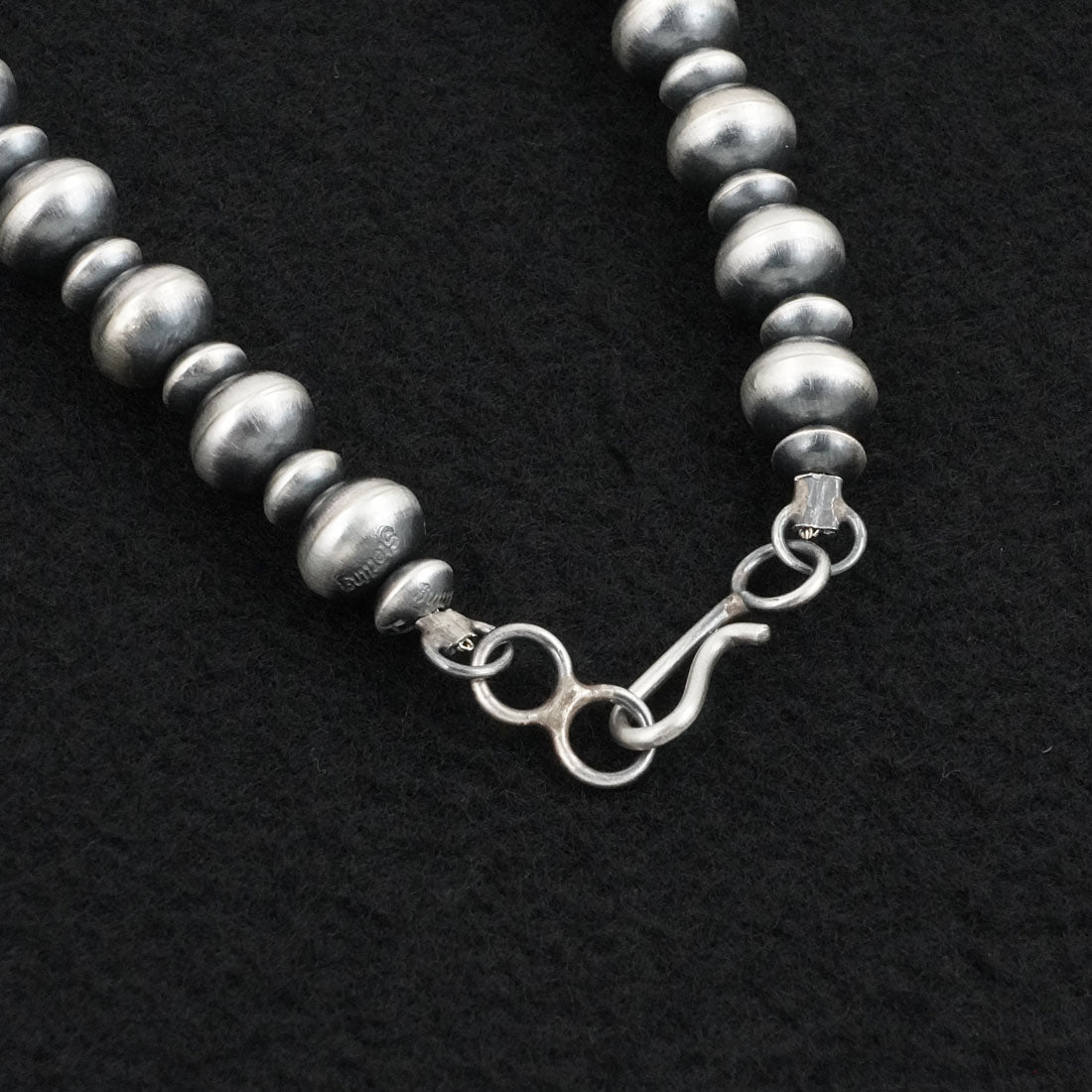 Crystal Haley Sterling Silver Navajo Pearl Necklace 20"