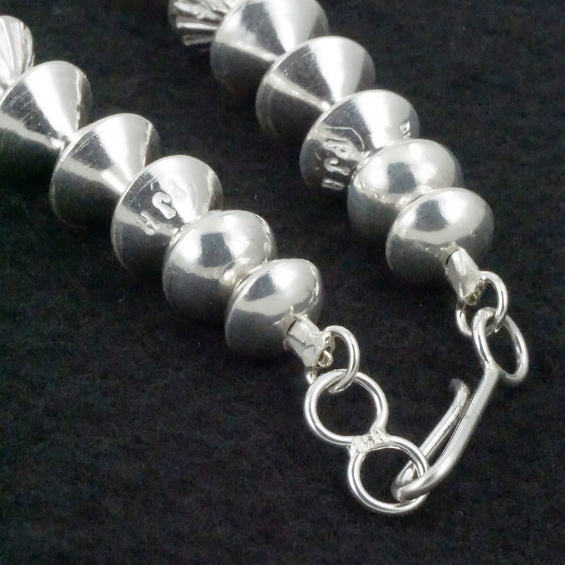 Preston Haley Sterling Silver Navajo Pearl Necklace 18"