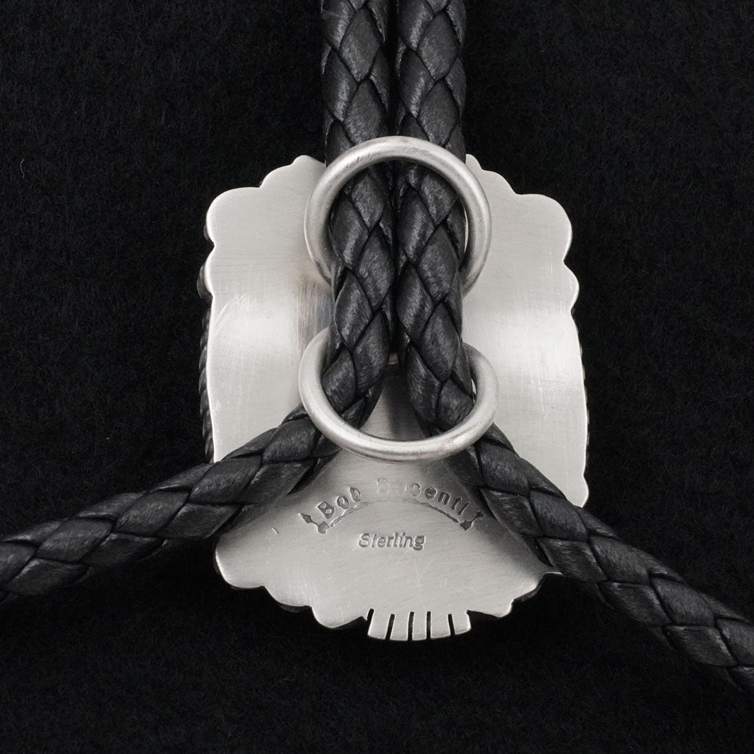 Bob Becenti Turquoise & Sterling Silver Bolo Tie