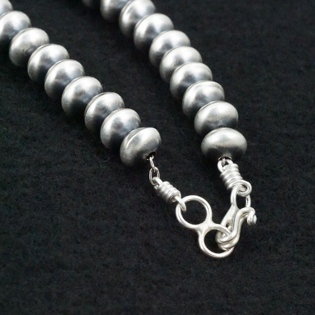 Bryannen Halwood Sterling Silver Navajo Pearl Necklace 24"