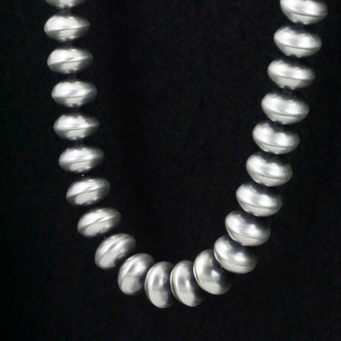 Bryannen Halwood Sterling Silver Navajo Pearl Necklace 24"