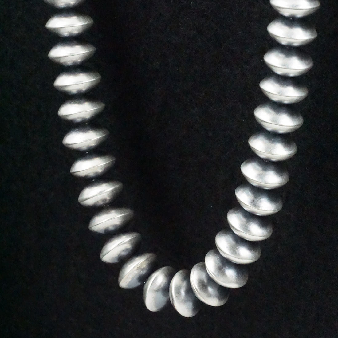 Dorinda Mariano Sterling Silver Navajo Pearl Necklace 20"