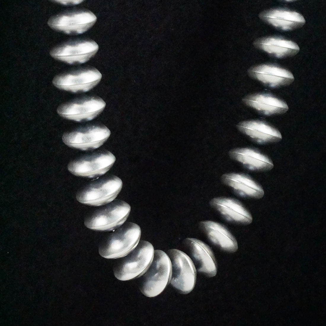 Dorinda Mariano Sterling Silver Navajo Pearl Necklace 20"